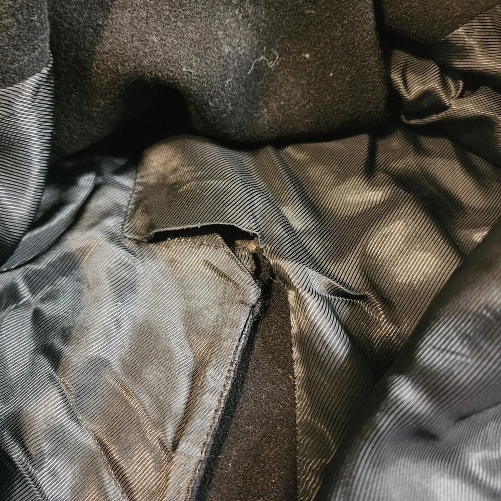 Vintage 80's Marithe Francois Girbaud MOMENTO DUE Collection Wool Trench Coat